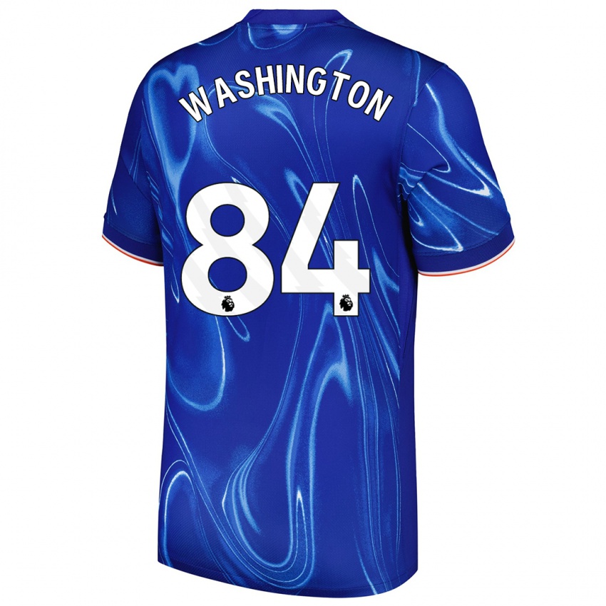 Criança Camisola Marcell Washington #84 Branco Azul Principal 2024/25 Camisa Brasil