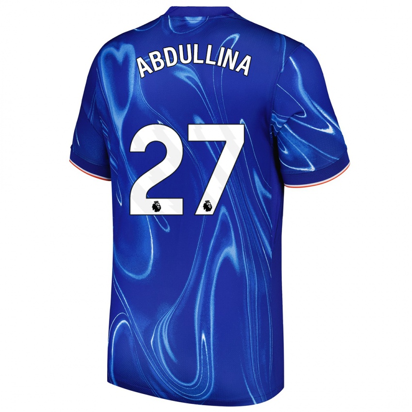 Criança Camisola Alsu Abdullina #27 Branco Azul Principal 2024/25 Camisa Brasil