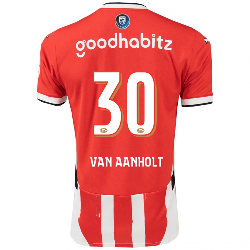 Criança Camisola Patrick Van Aanholt #30 Branco Vermelho Principal 2024/25 Camisa Brasil