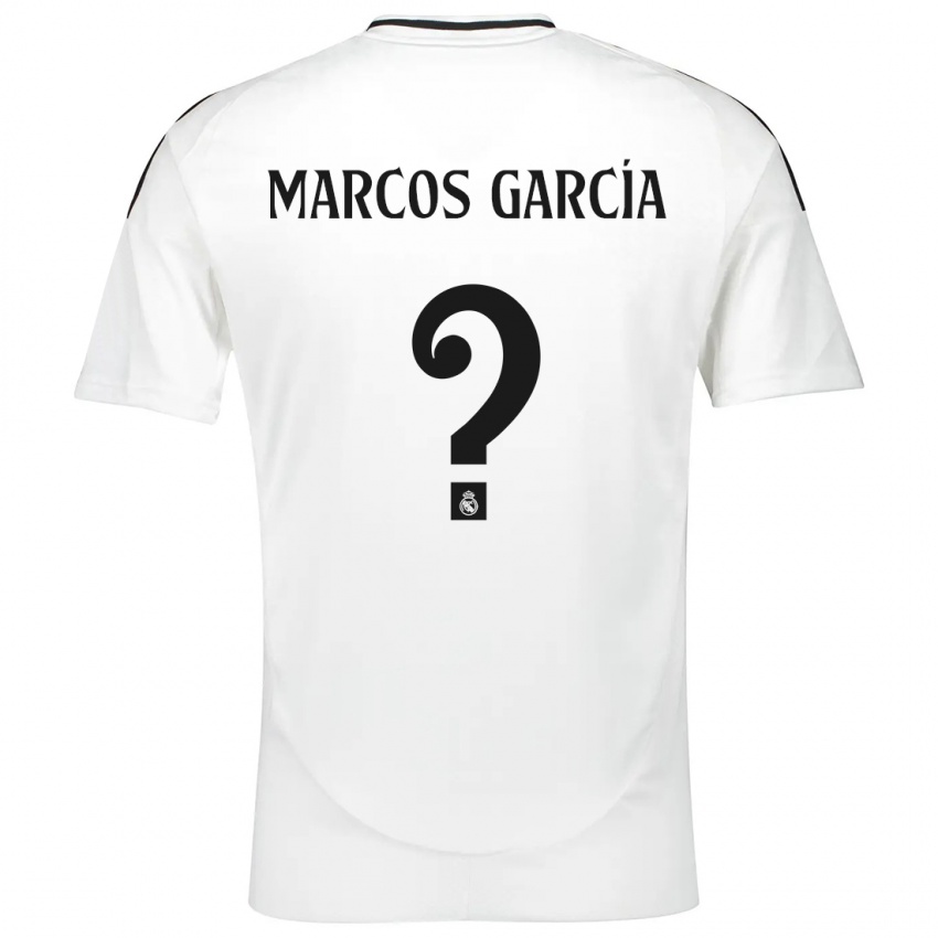 Criança Camisola Marcos García #0 Branco Principal 2024/25 Camisa Brasil