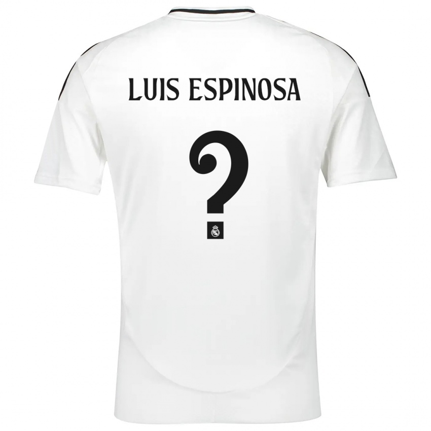 Criança Camisola José Luis Espinosa #0 Branco Principal 2024/25 Camisa Brasil