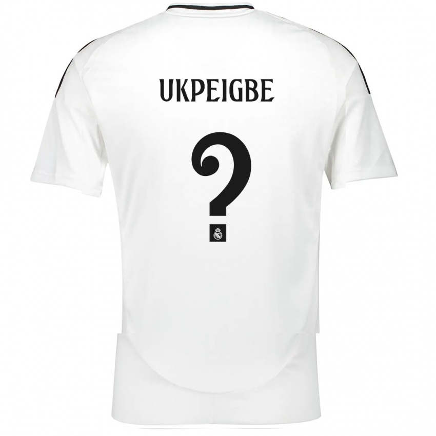 Criança Camisola Melvin Ukpeigbe #0 Branco Principal 2024/25 Camisa Brasil