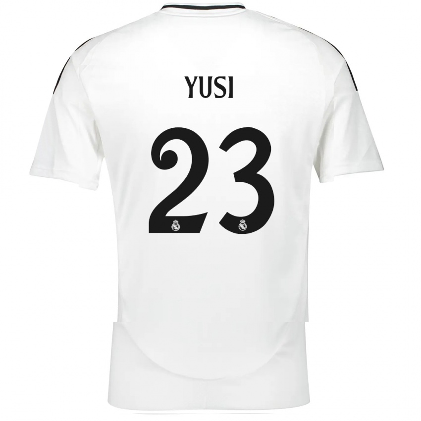 Criança Camisola Yusi #23 Branco Principal 2024/25 Camisa Brasil