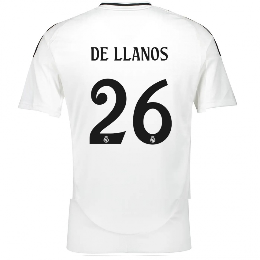 Criança Camisola Hugo De Llanos #26 Branco Principal 2024/25 Camisa Brasil