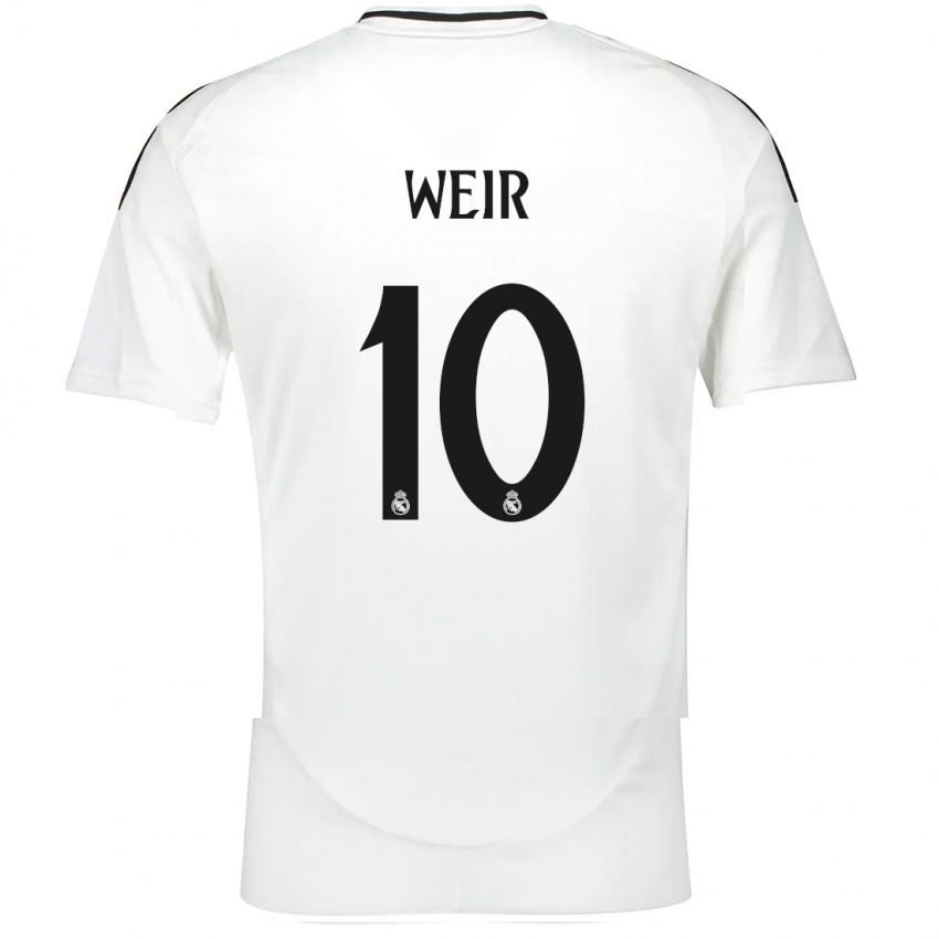 Criança Camisola Caroline Weir #10 Branco Principal 2024/25 Camisa Brasil