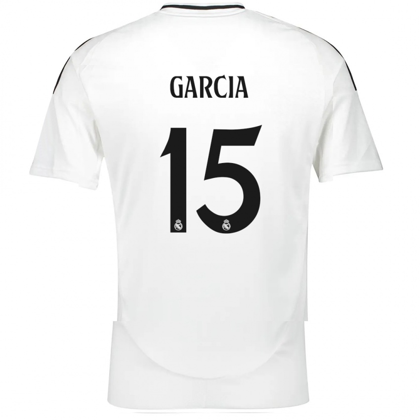 Criança Camisola Sheila García #15 Branco Principal 2024/25 Camisa Brasil