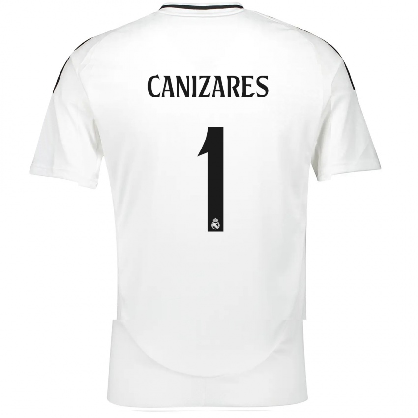 Criança Camisola Lucas Canizares #1 Branco Principal 2024/25 Camisa Brasil