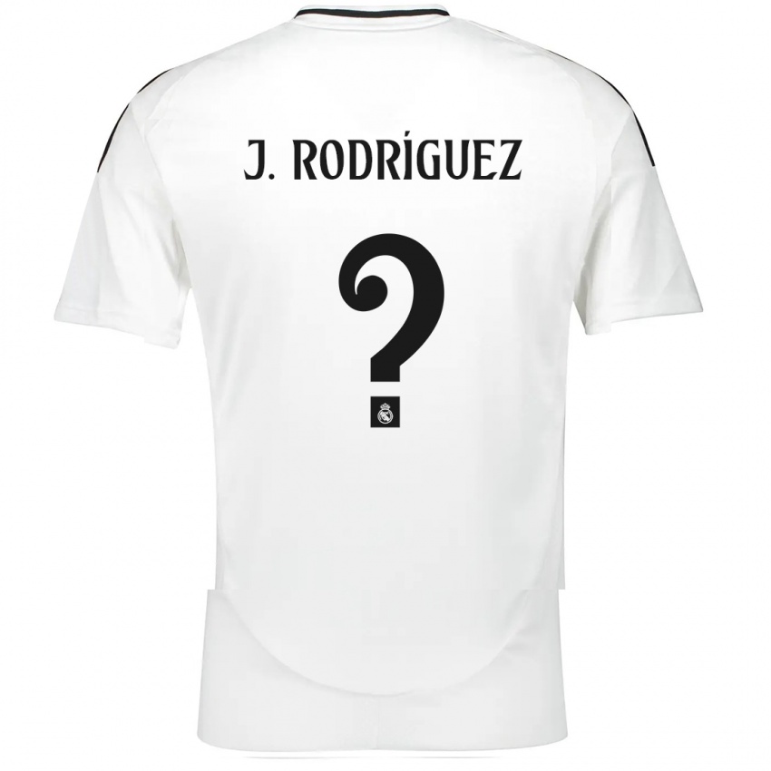 Criança Camisola Juan Rodríguez #0 Branco Principal 2024/25 Camisa Brasil