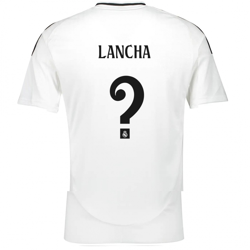 Criança Camisola Yeray Lancha #0 Branco Principal 2024/25 Camisa Brasil