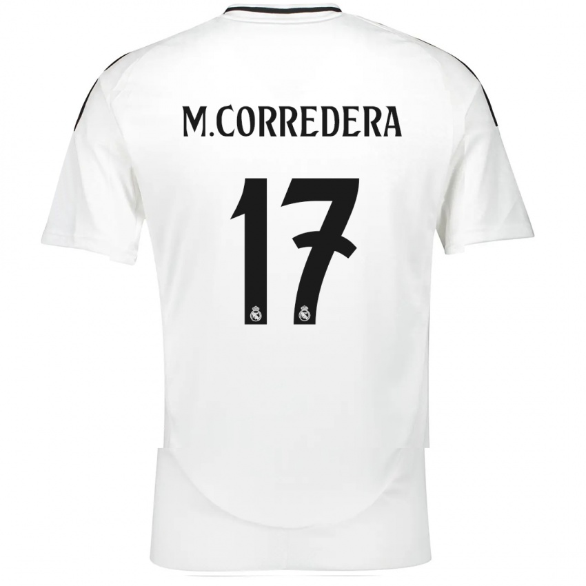 Criança Camisola Marta Corredera #17 Branco Principal 2024/25 Camisa Brasil