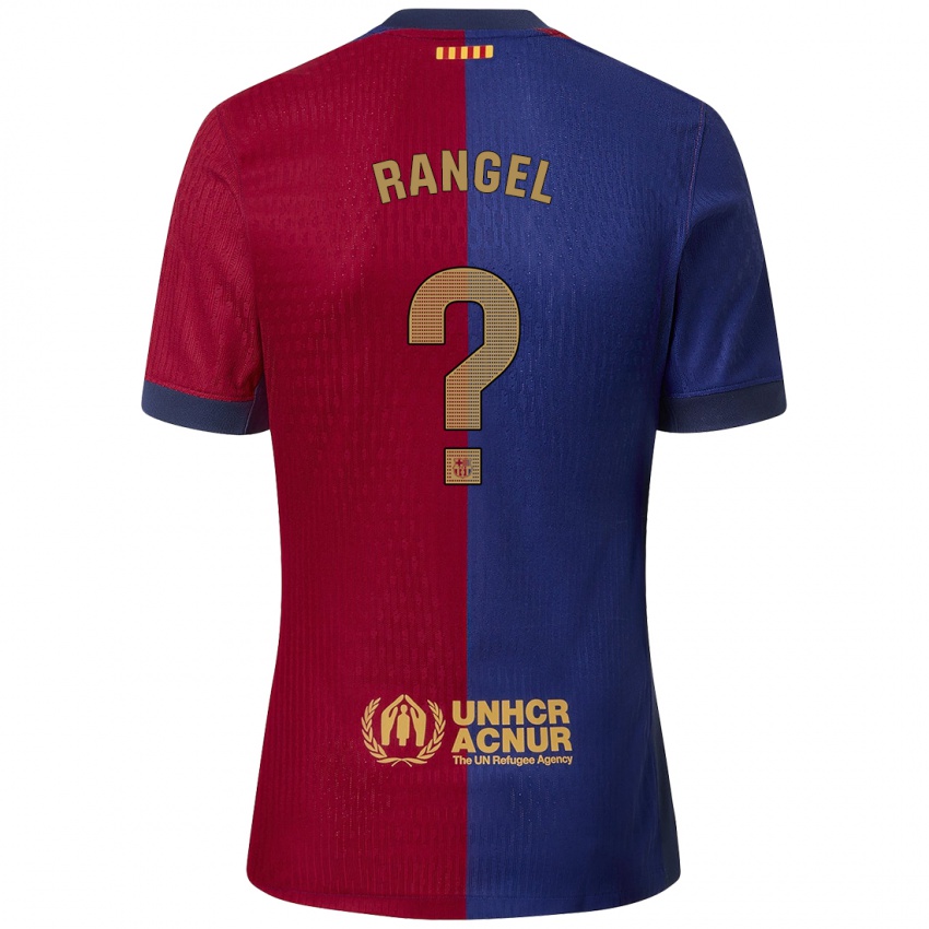 Criança Camisola Héctor Rangel #0 Azul Vermelho Principal 2024/25 Camisa Brasil