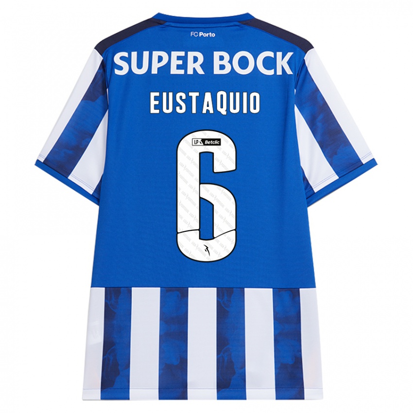 Criança Camisola Stephen Eustaquio #6 Azul Azul Principal 2024/25 Camisa Brasil