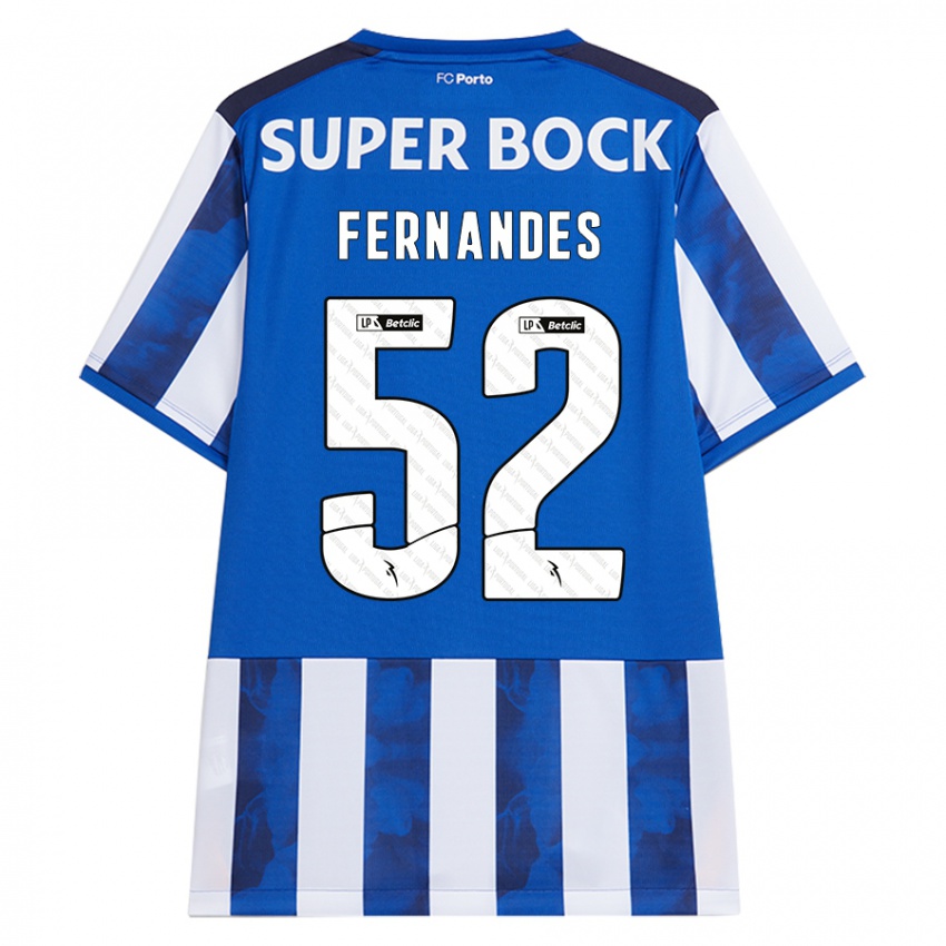 Criança Camisola Martim Fernandes #52 Azul Azul Principal 2024/25 Camisa Brasil