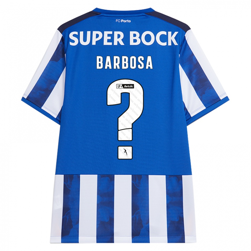 Criança Camisola Rúben Barbosa #0 Azul Azul Principal 2024/25 Camisa Brasil