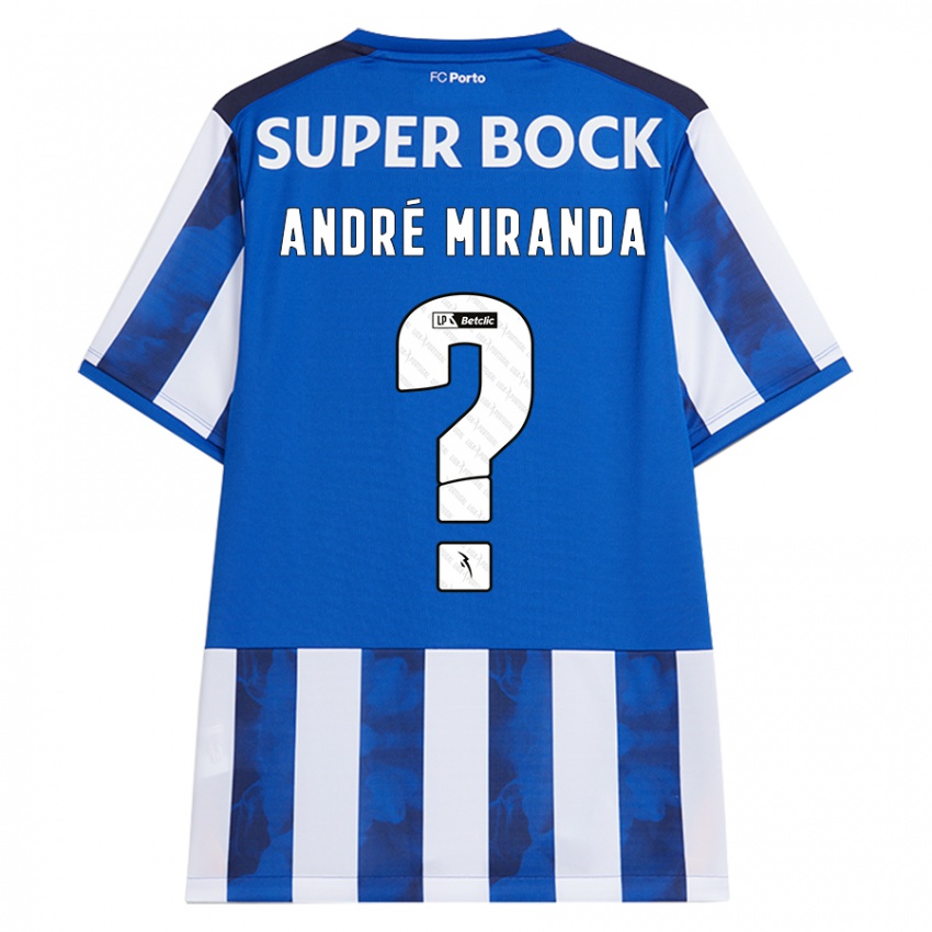 Criança Camisola André Miranda #0 Azul Azul Principal 2024/25 Camisa Brasil