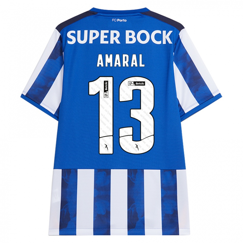 Criança Camisola Fábio Amaral #13 Azul Azul Principal 2024/25 Camisa Brasil