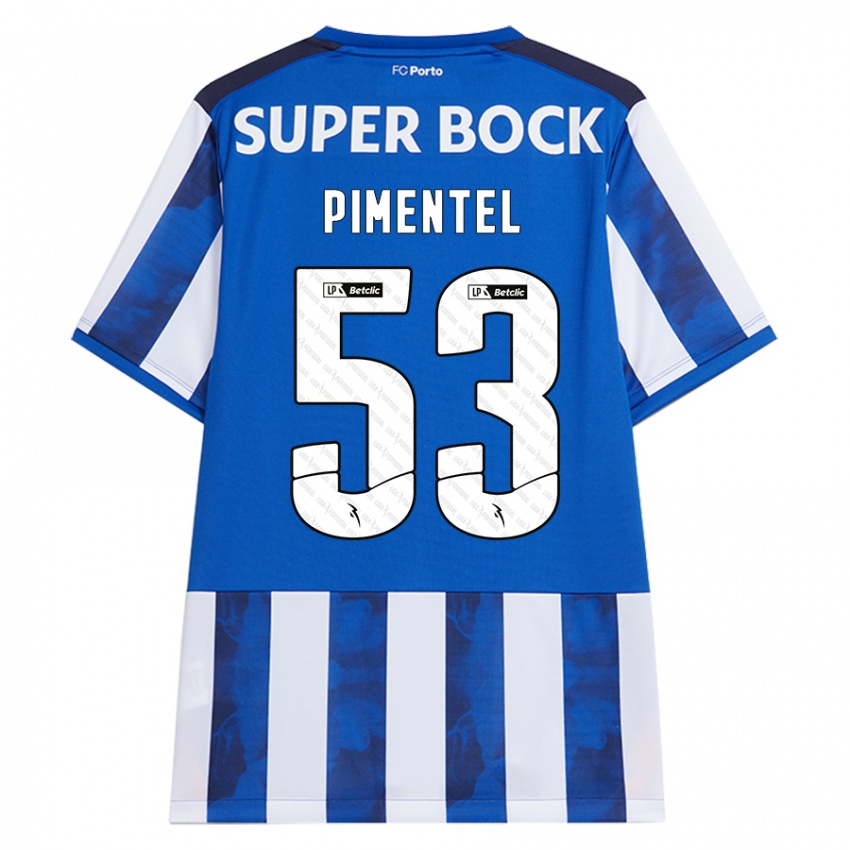 Criança Camisola Eric Pimentel #53 Azul Azul Principal 2024/25 Camisa Brasil