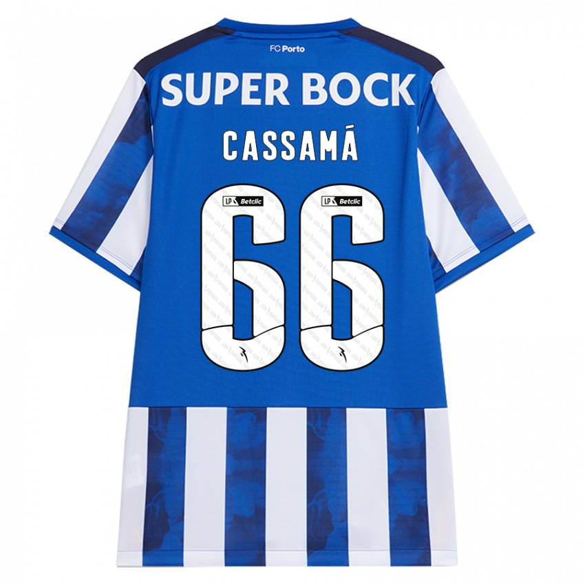 Criança Camisola Adramane Cassamá #66 Azul Azul Principal 2024/25 Camisa Brasil