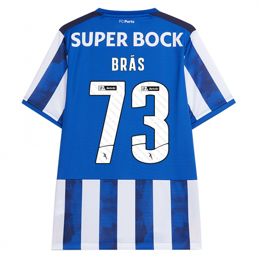 Criança Camisola Gabriel Brás #73 Azul Azul Principal 2024/25 Camisa Brasil