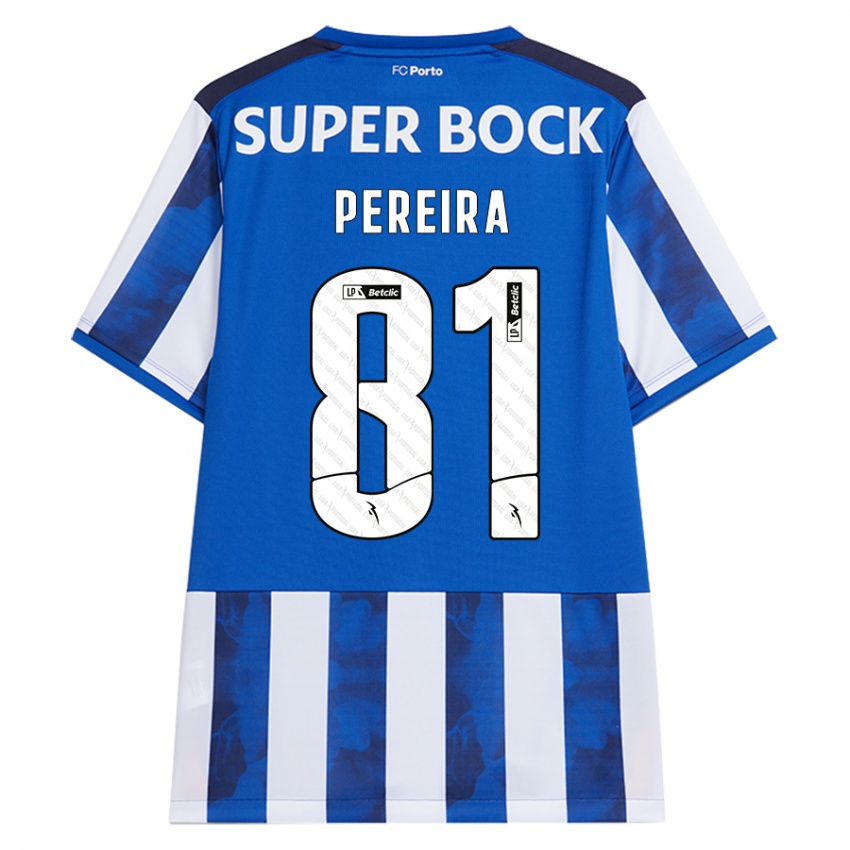 Criança Camisola Martim Pereira #81 Azul Azul Principal 2024/25 Camisa Brasil