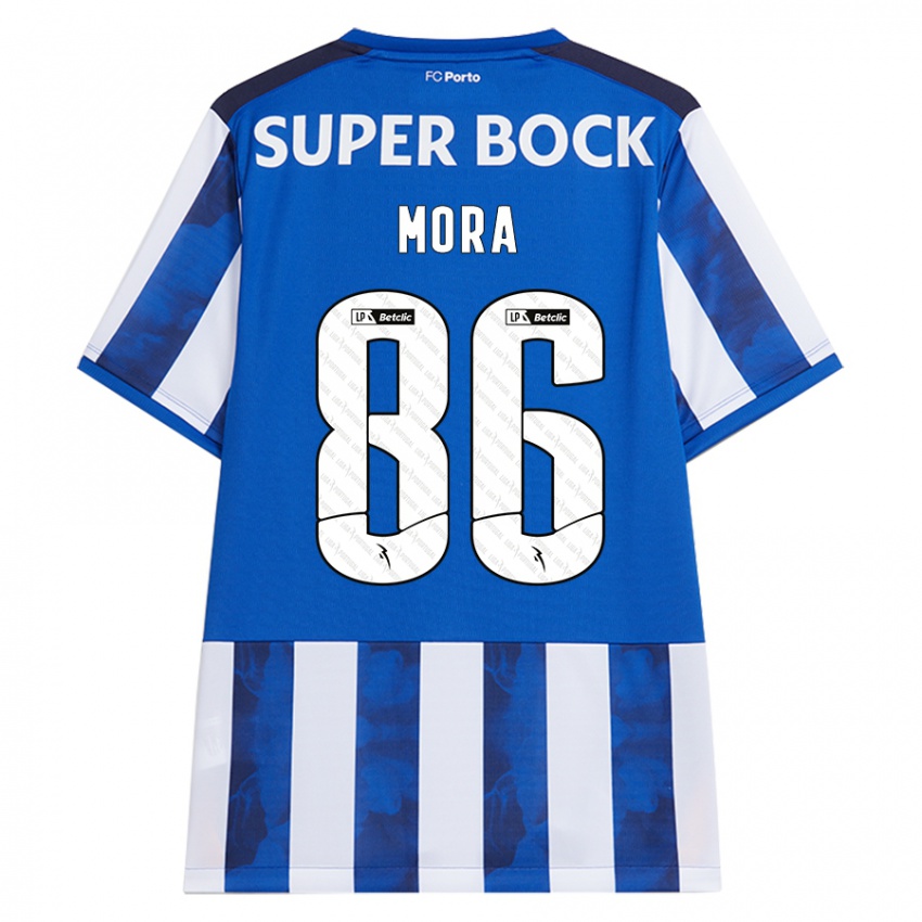 Criança Camisola Rodrigo Mora #86 Azul Azul Principal 2024/25 Camisa Brasil