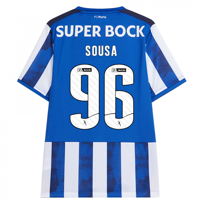 Criança Camisola Filipe Sousa #96 Azul Azul Principal 2024/25 Camisa Brasil