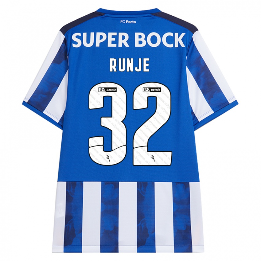 Criança Camisola Roko Runje #32 Azul Azul Principal 2024/25 Camisa Brasil