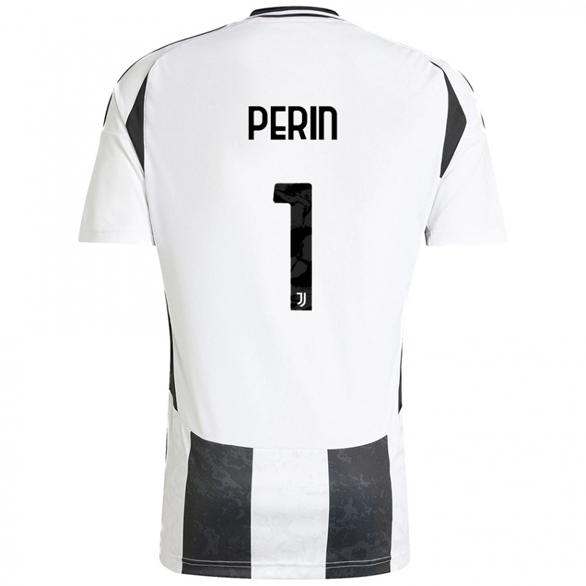 Criança Camisola Mattia Perin #1 Preto Branco Principal 2024/25 Camisa Brasil