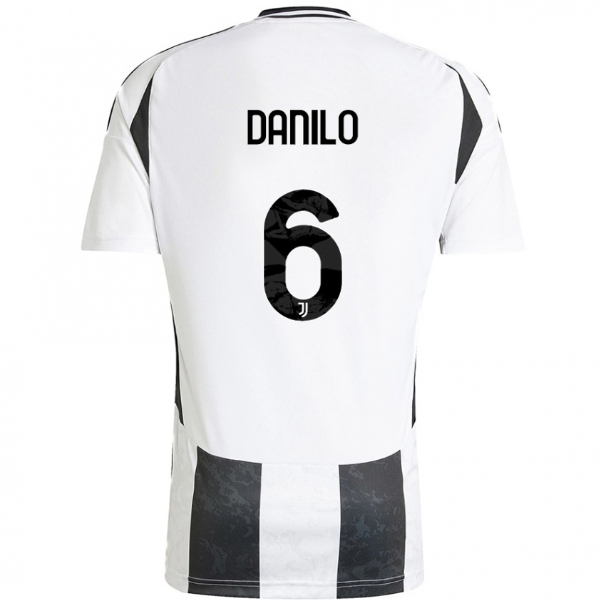 Criança Camisola Danilo #6 Preto Branco Principal 2024/25 Camisa Brasil