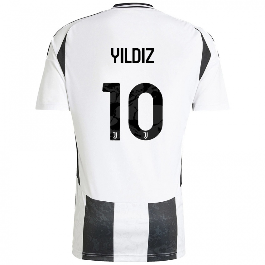 Criança Camisola Kenan Yildiz #10 Preto Branco Principal 2024/25 Camisa Brasil