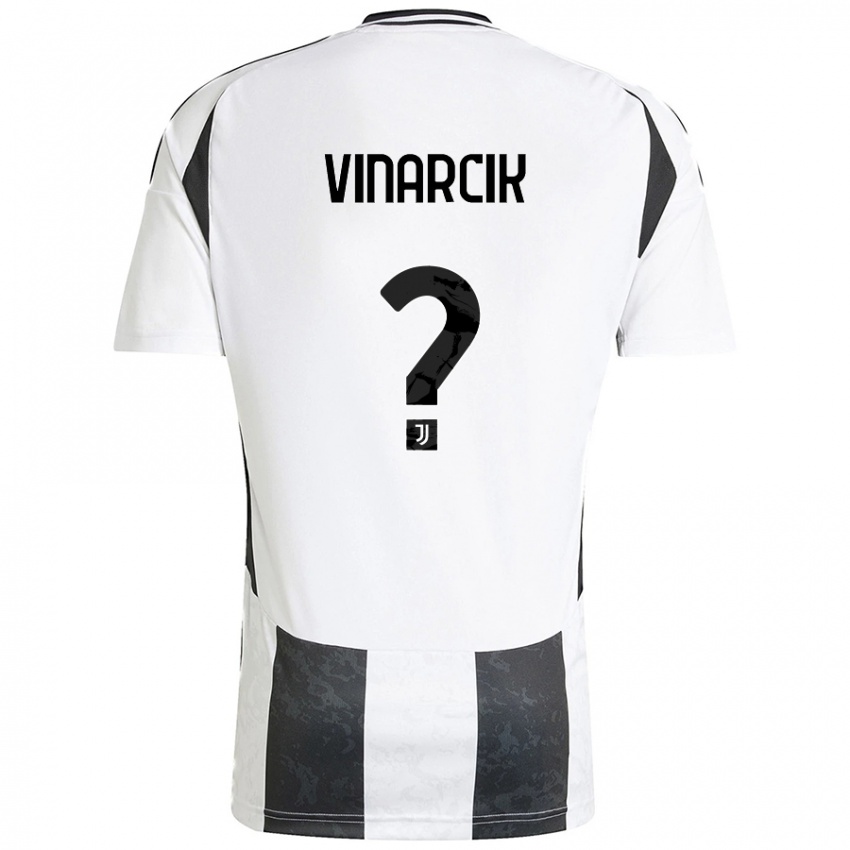 Criança Camisola Jakub Vinarcik #0 Preto Branco Principal 2024/25 Camisa Brasil