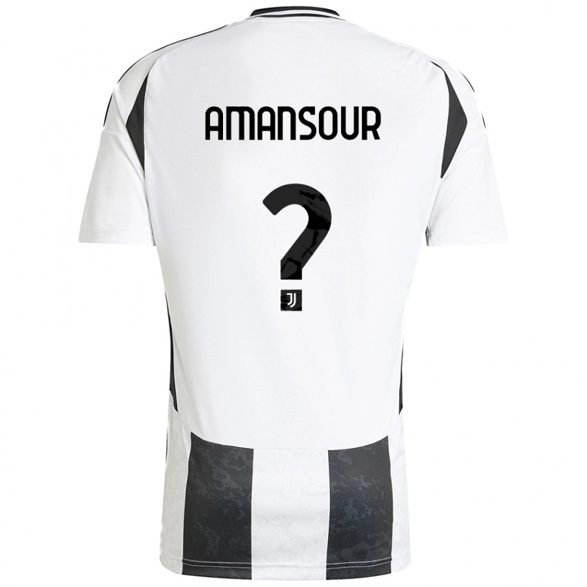 Criança Camisola Adam Amansour #0 Preto Branco Principal 2024/25 Camisa Brasil