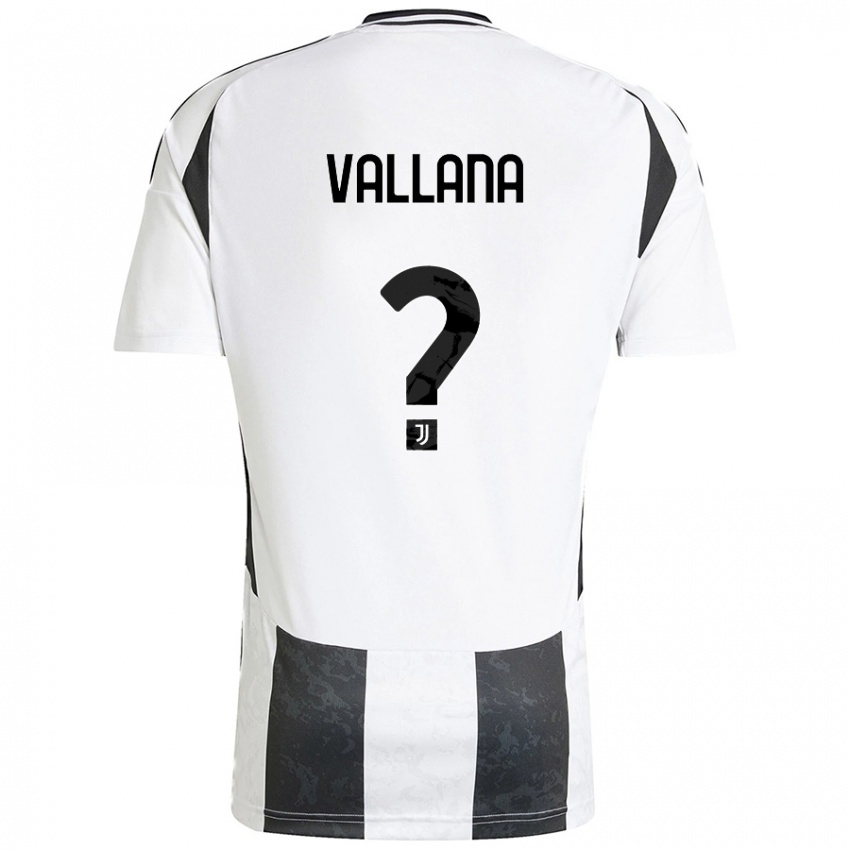 Criança Camisola Edoardo Vallana #0 Preto Branco Principal 2024/25 Camisa Brasil