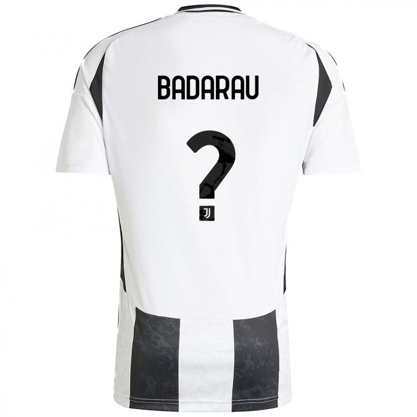 Criança Camisola Fabio Bădărău #0 Preto Branco Principal 2024/25 Camisa Brasil