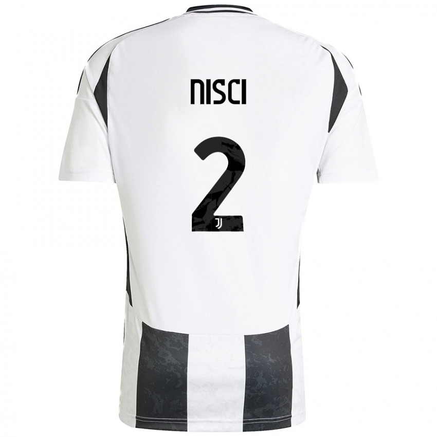 Criança Camisola Alessandro Nisci #2 Preto Branco Principal 2024/25 Camisa Brasil