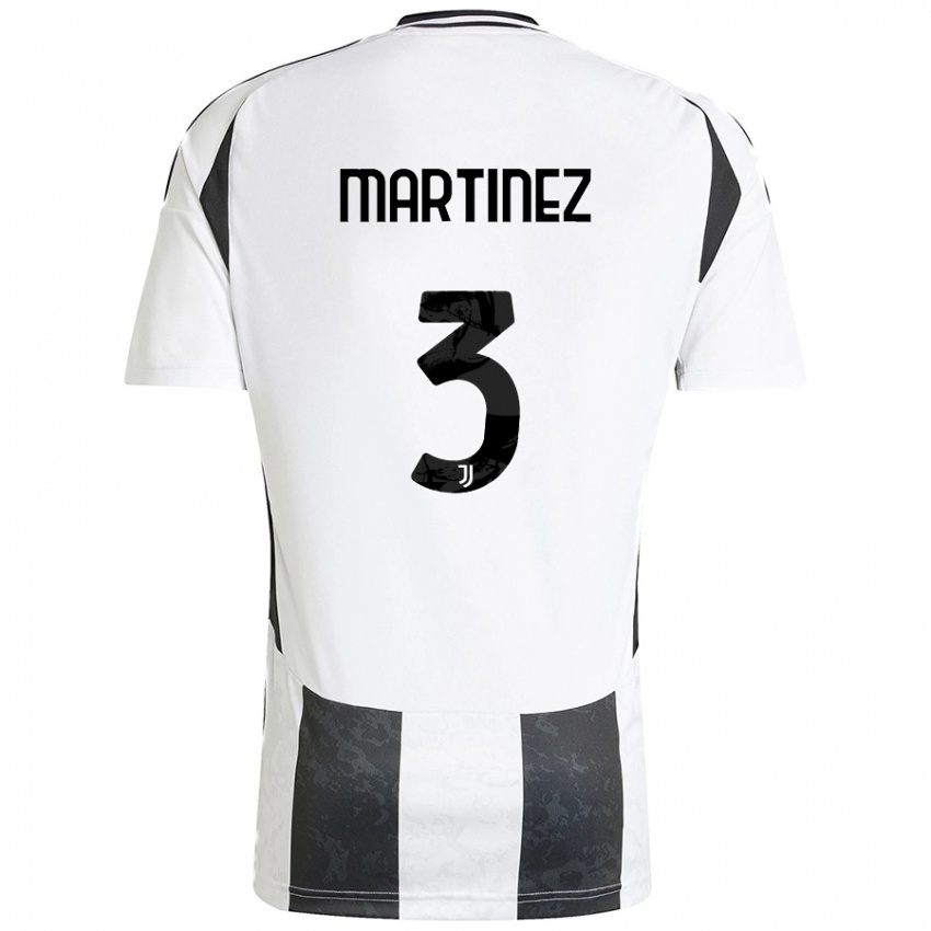 Criança Camisola Bruno Martinez #3 Preto Branco Principal 2024/25 Camisa Brasil