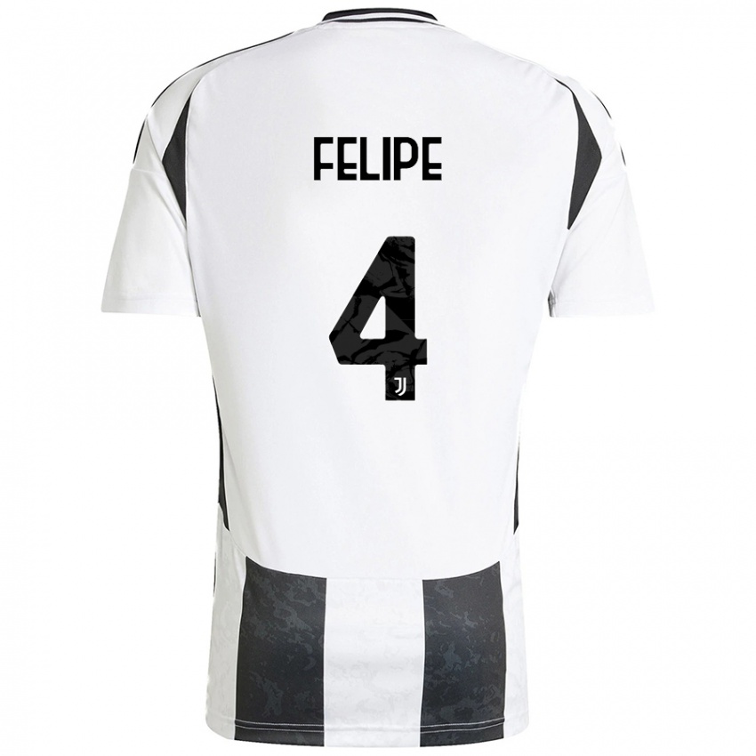 Criança Camisola Pedro Felipe #4 Preto Branco Principal 2024/25 Camisa Brasil