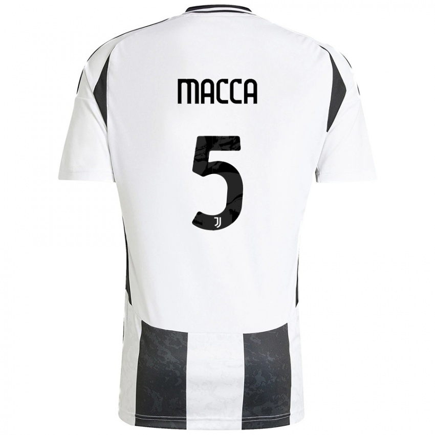 Criança Camisola Federico Macca #5 Preto Branco Principal 2024/25 Camisa Brasil