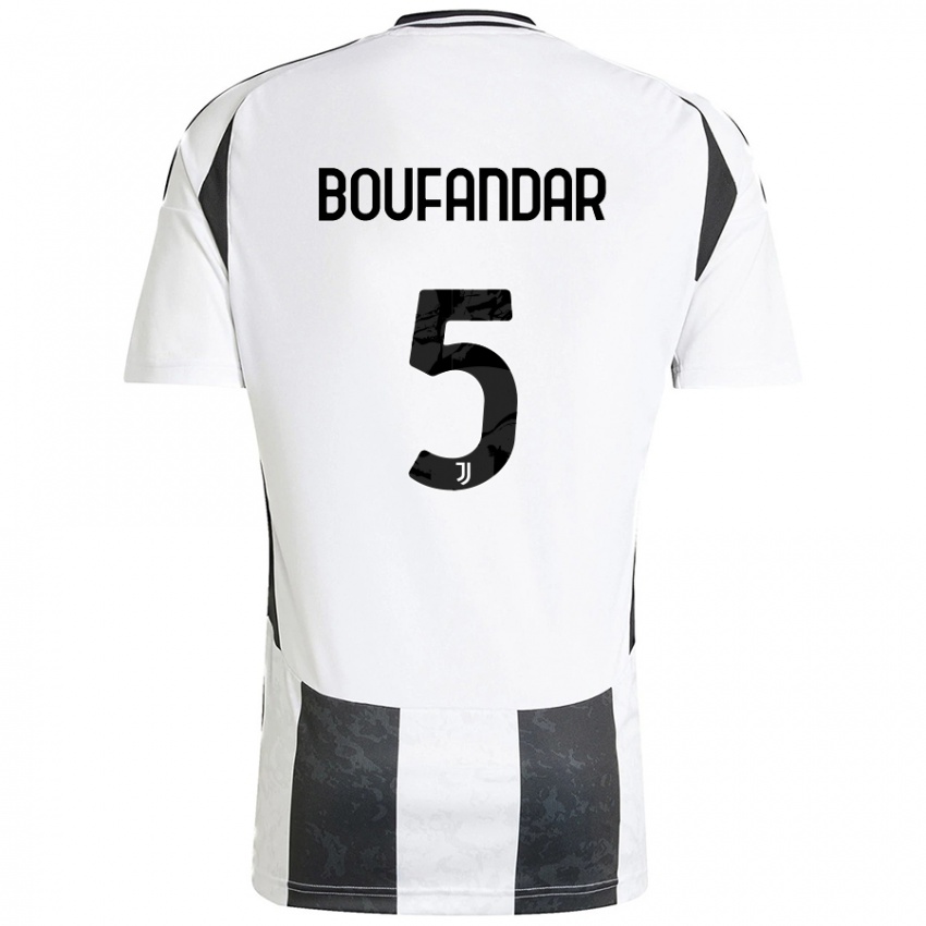 Criança Camisola Adam Boufandar #5 Preto Branco Principal 2024/25 Camisa Brasil