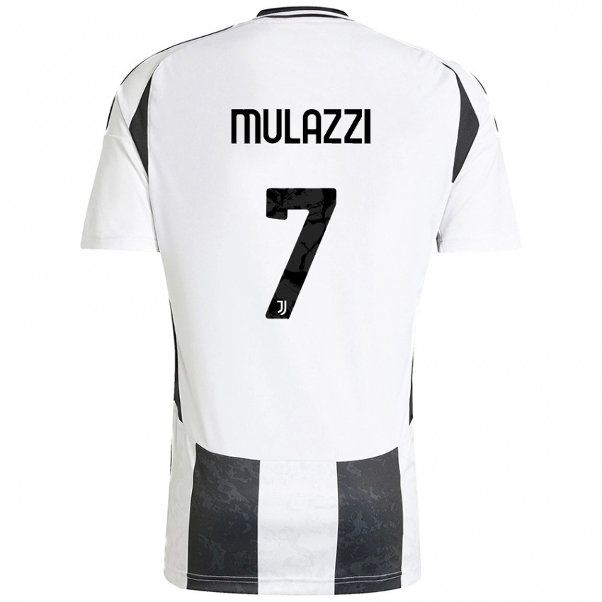 Criança Camisola Gabriele Mulazzi #7 Preto Branco Principal 2024/25 Camisa Brasil