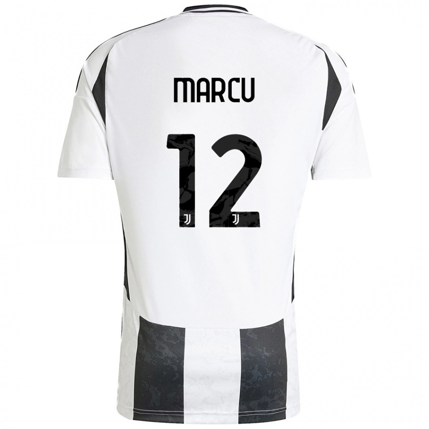 Criança Camisola Alessio Marcu #12 Preto Branco Principal 2024/25 Camisa Brasil