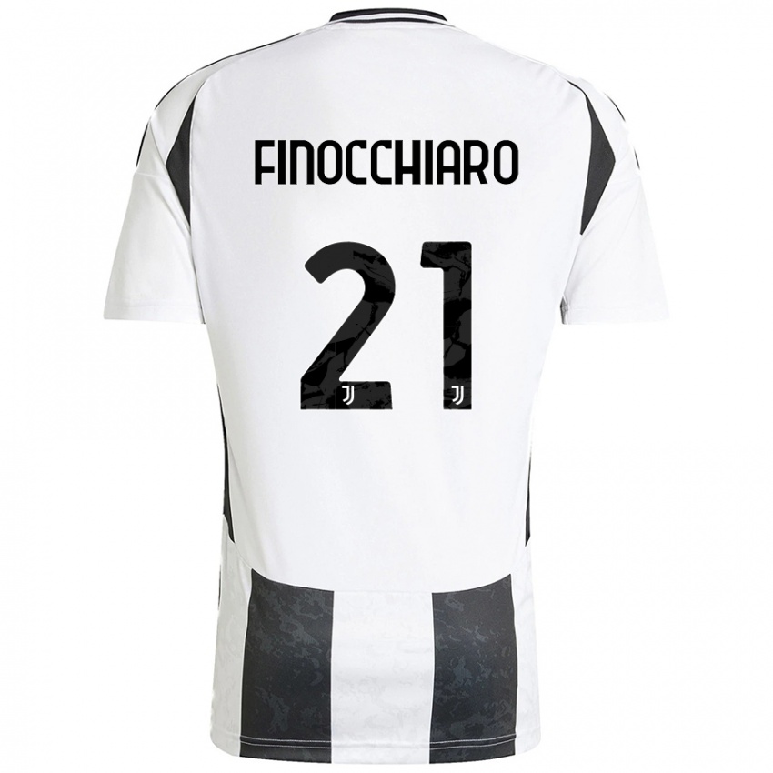 Criança Camisola Gabriele Finocchiaro #21 Preto Branco Principal 2024/25 Camisa Brasil