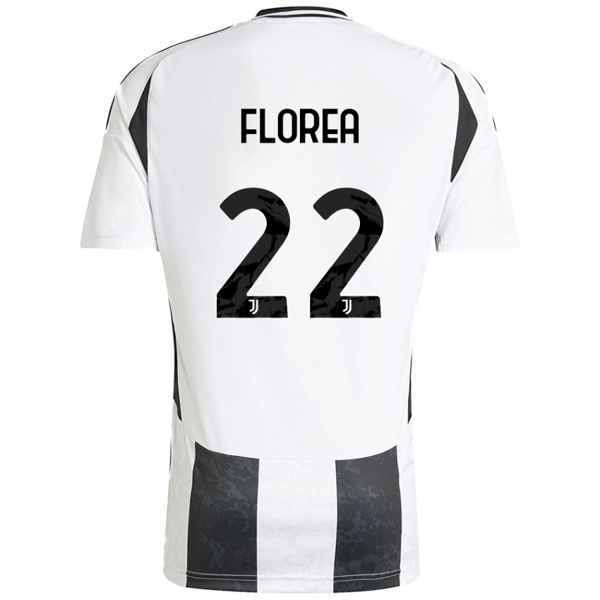 Criança Camisola Andrei Florea #22 Preto Branco Principal 2024/25 Camisa Brasil