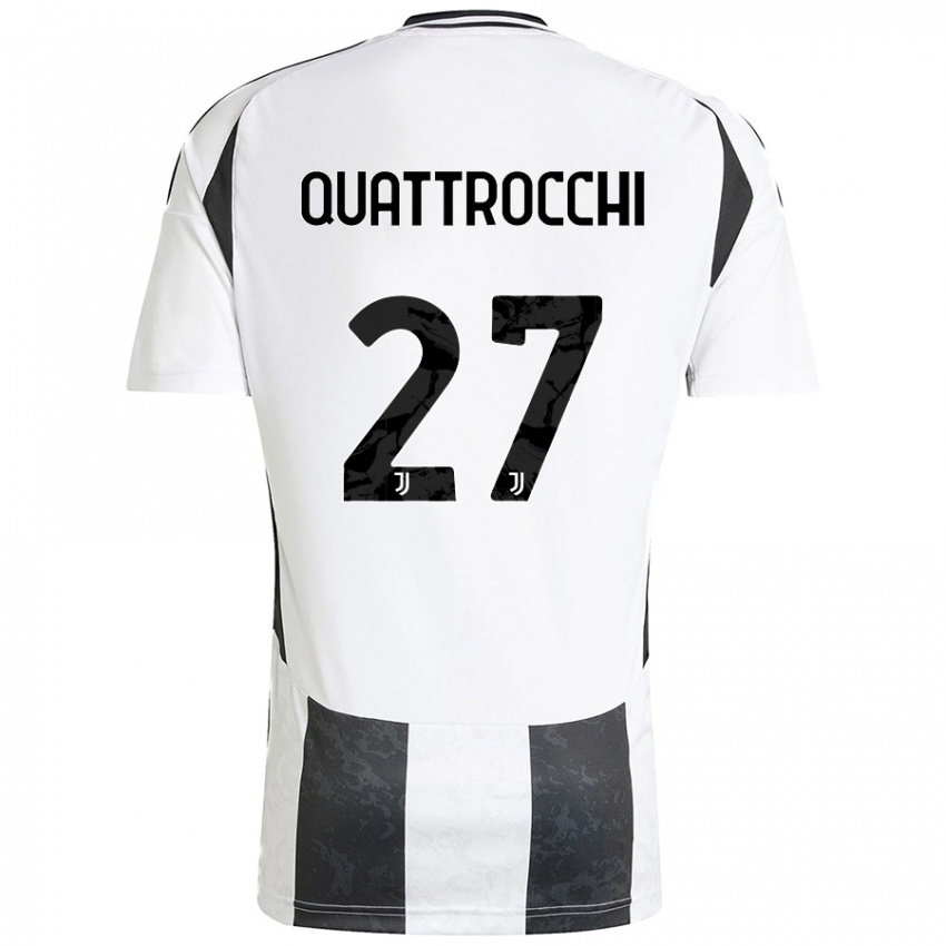 Criança Camisola Juan Ignacio Quattrocchi #27 Preto Branco Principal 2024/25 Camisa Brasil