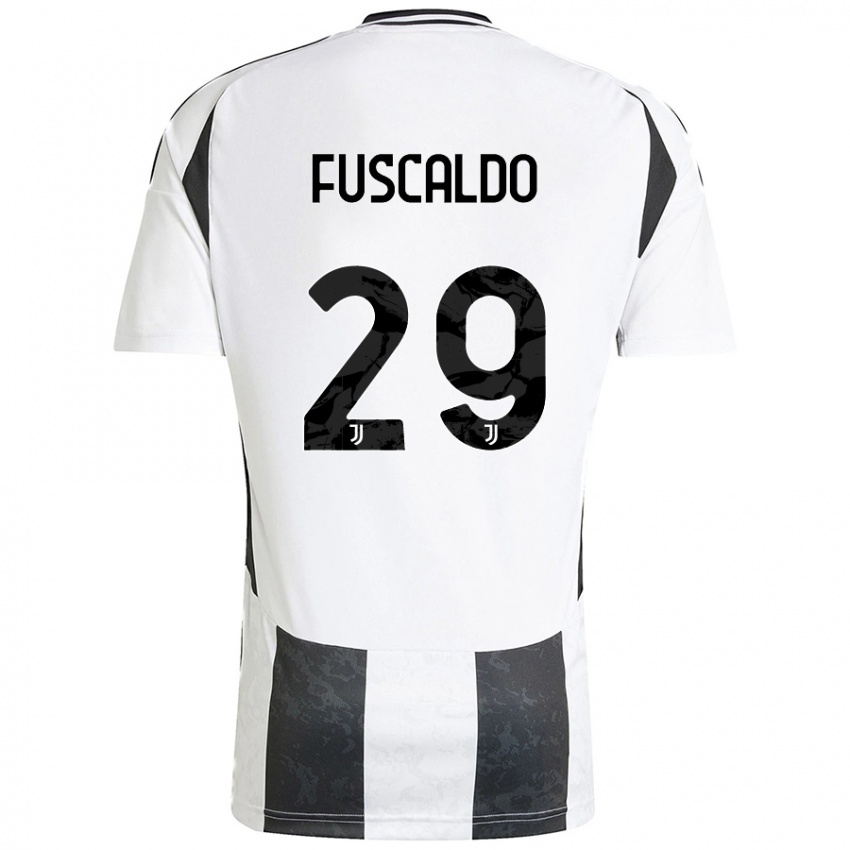 Criança Camisola Matteo Fuscaldo #29 Preto Branco Principal 2024/25 Camisa Brasil