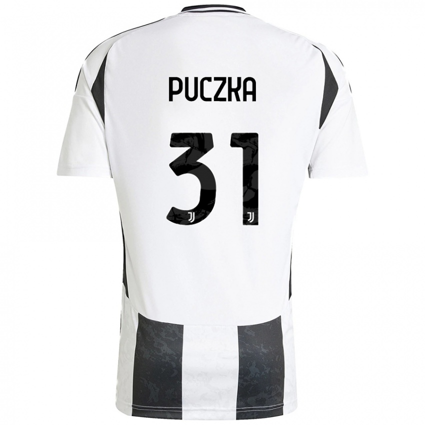 Criança Camisola David Puczka #31 Preto Branco Principal 2024/25 Camisa Brasil