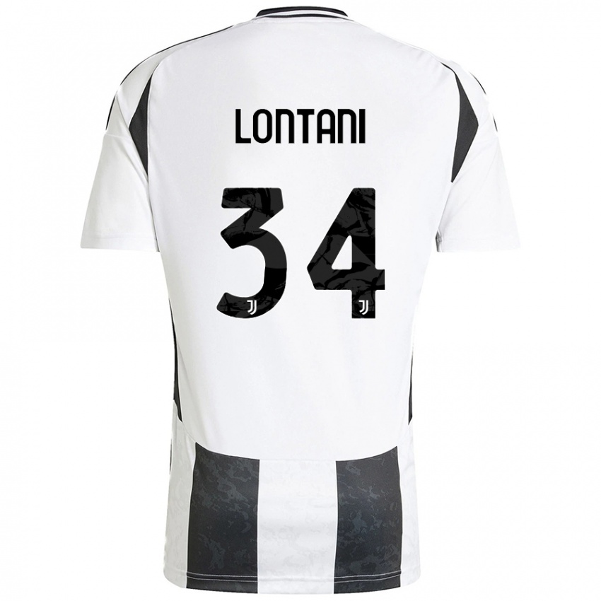 Criança Camisola Matteo Lontani #34 Preto Branco Principal 2024/25 Camisa Brasil