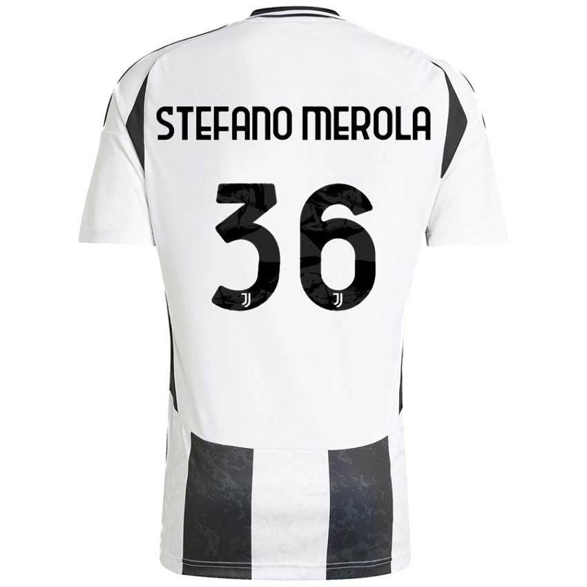 Criança Camisola Antonio Stefano Merola #36 Preto Branco Principal 2024/25 Camisa Brasil