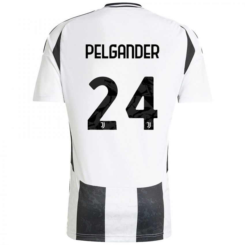 Criança Camisola Elsa Pelgander #24 Preto Branco Principal 2024/25 Camisa Brasil