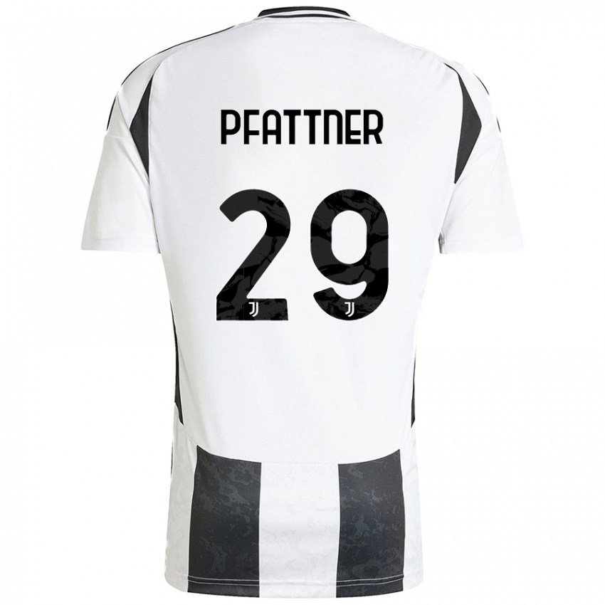 Criança Camisola Elisa Pfattner #29 Preto Branco Principal 2024/25 Camisa Brasil